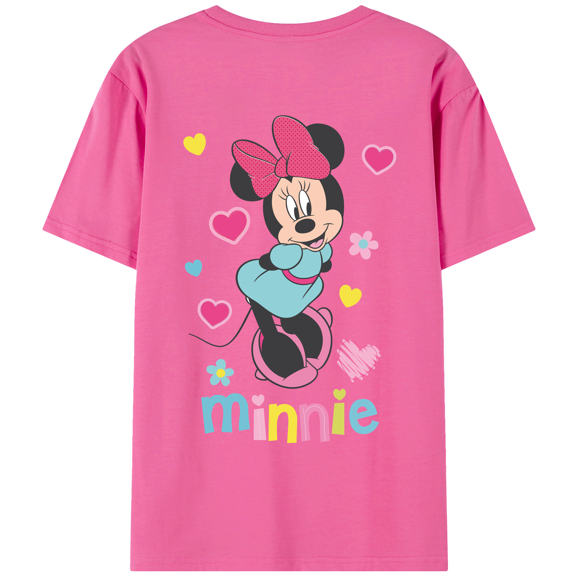 （画像用） ミッキーマウス Mickey Mouse レディース半袖Tシャツ(バックプリント)